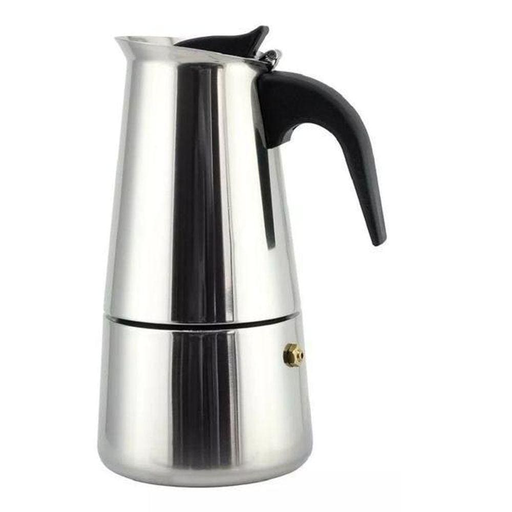 Cafeteira Italiana Aço Inox 300Ml Faz 6 Xicaras De Café
