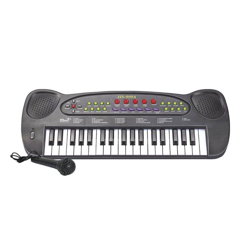 Ideiaria  Piano Infantil 30 Teclas Preto - Shiny Toys