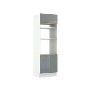Torre Quente Madesa Lux 70 cm 3 Portas - Branco/Cinza
