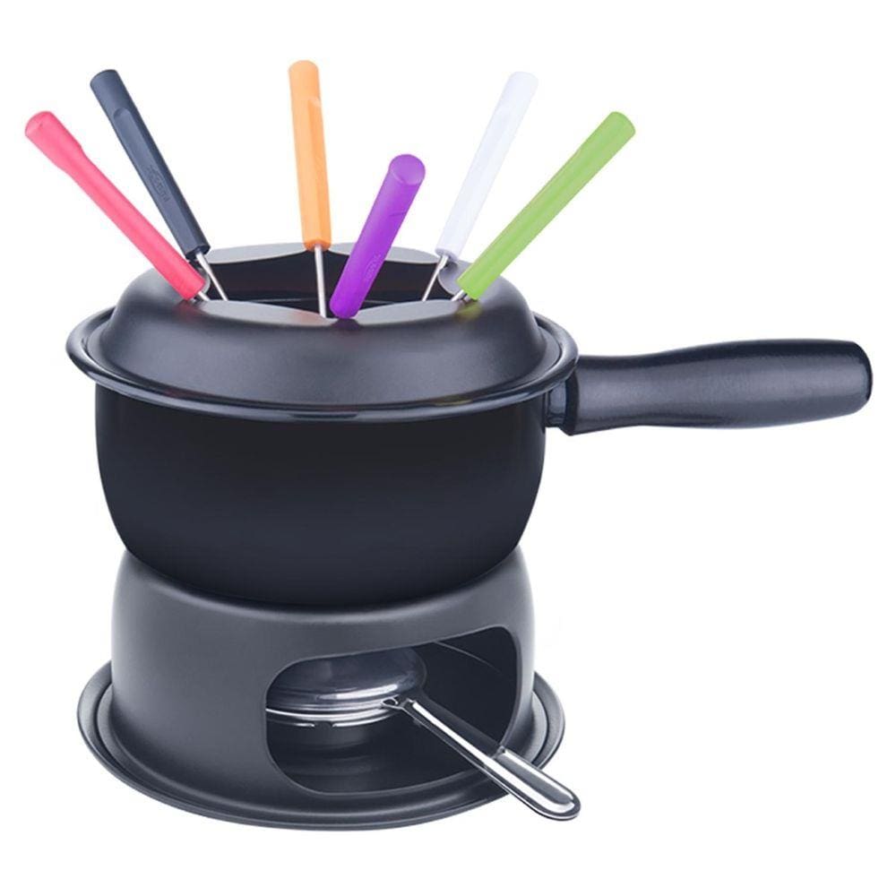 Conjunto para Fondue 11 Peças Preto Brinox