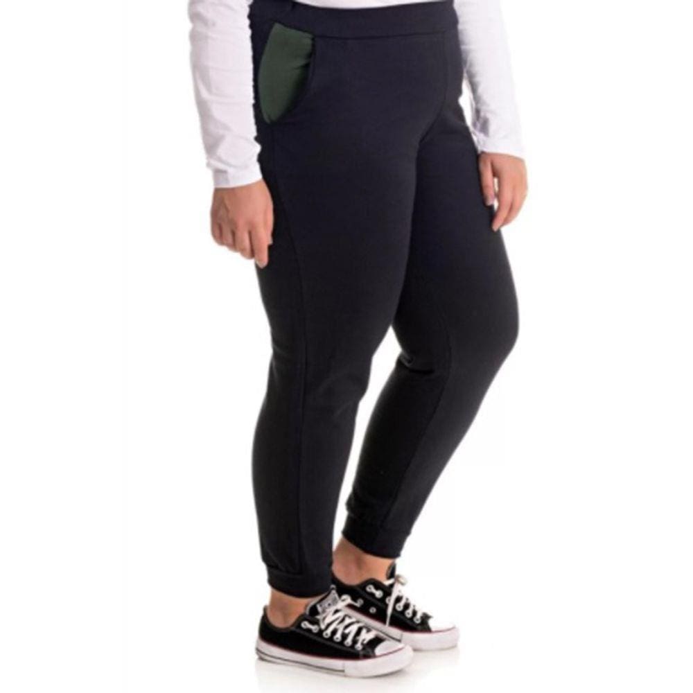 Calça Moletom Feminina Cereja Rosa Curves
