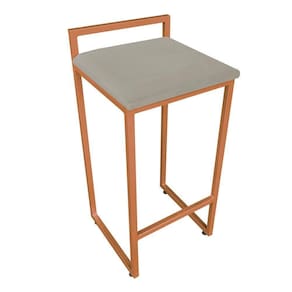 Banqueta Pietra Suede Marrom Rato