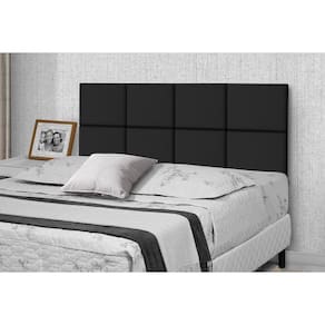 Cabeceira Para Cama Casal Estofada 1.60m Preto Lisa - Rede Móveis