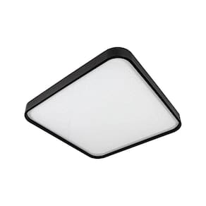 Plafon Quadrado Estrelado Preto 48cm LED 36W Bivolt