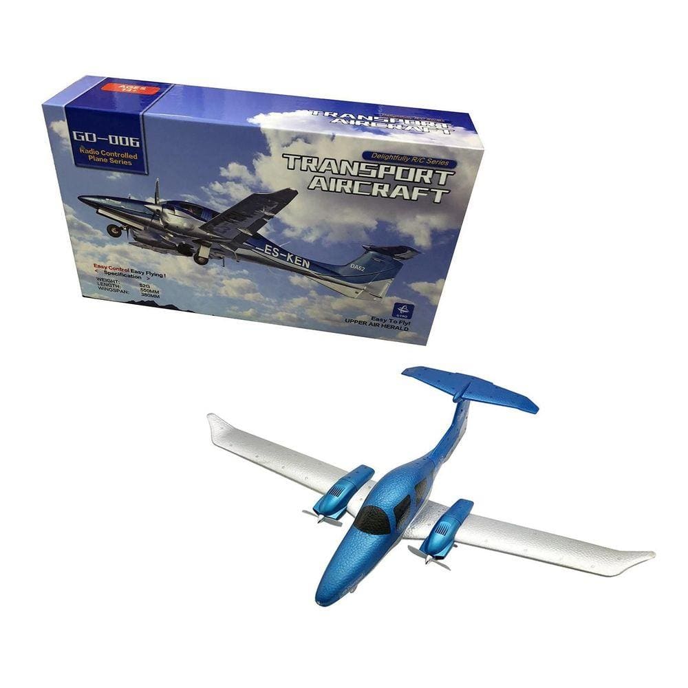 Avião Controle Remoto The Minator 2.4g Su35 Planador Top Cor Azul