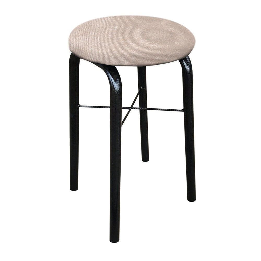 Banqueta Baixa Manu Suede Bege