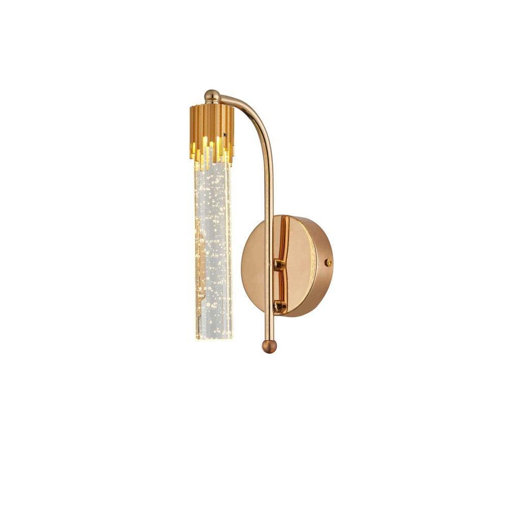Arandela Dourada Cristal Bolha LED 5W 3000K Bivolt