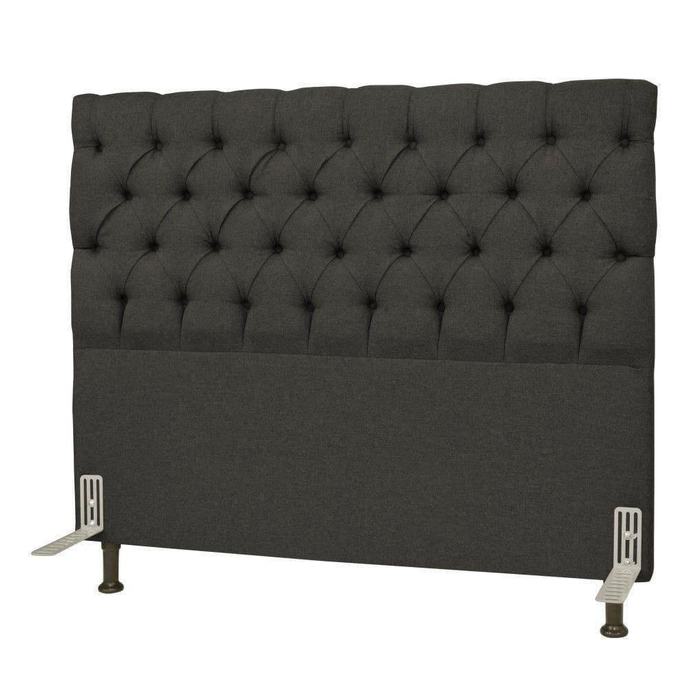 Cabeceira Cama Box Casal Queen 160cm Cristal Linho Chumbo