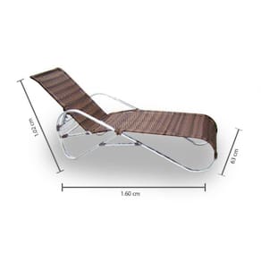 Cadeira de Piscina Grande em Fibra Sintética