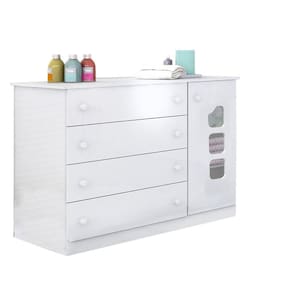 Cômoda Infantil Lívia Phoenix Baby Branco