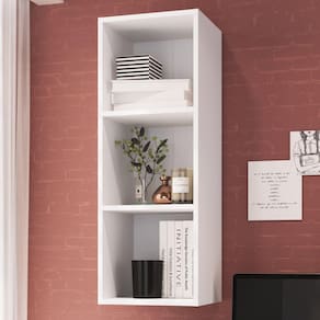 Nicho Parede Vertical Organizador Multiuso Funcionale Art in Móveis Branco