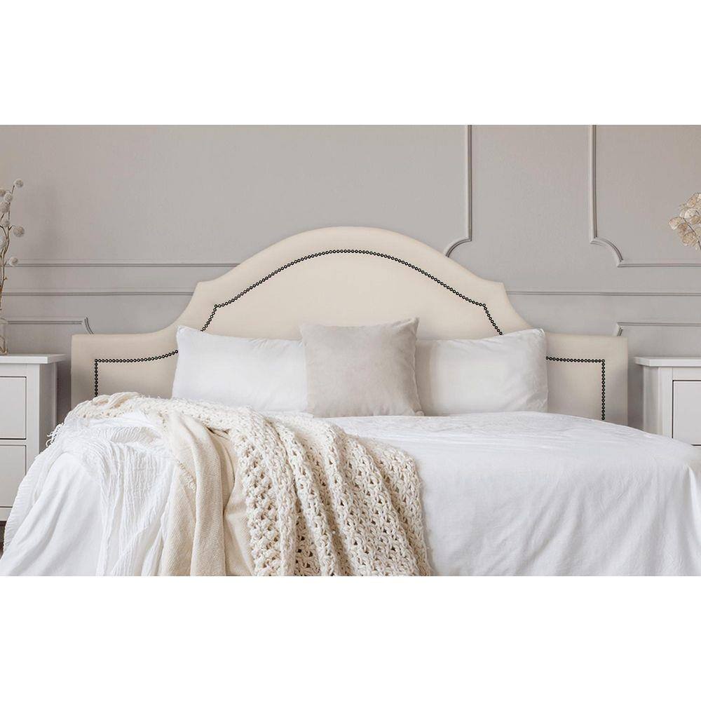 Cabeceira King Provençal 193x60cm Courino Off White - Fumê