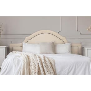 Cabeceira King Provençal 193x60cm Suede Off White - Fumê
