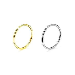 Kit Piercing Nariz Ouro e Prata