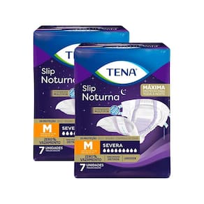 Kit 2 Fraldas Geriátricas Tena Noturna M 14 unidades