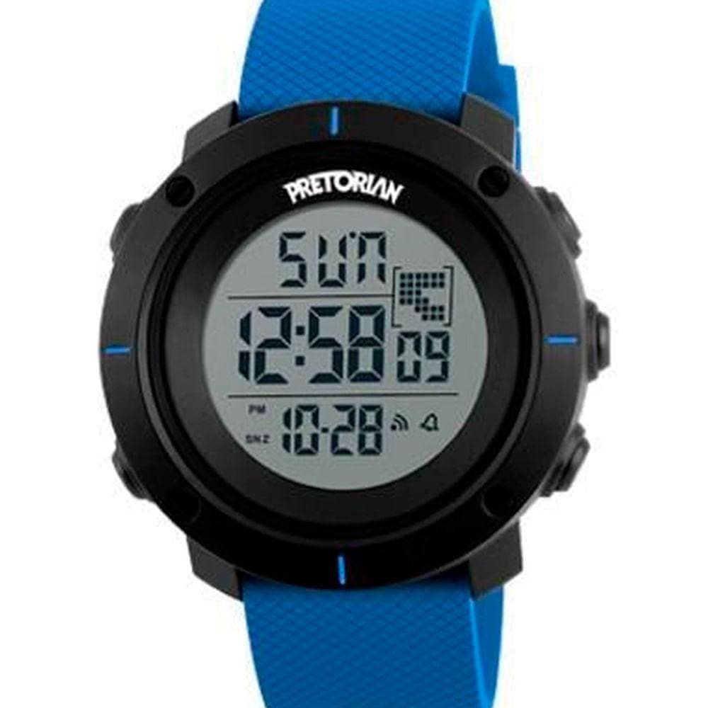 Relógio Masculino Digital Preto com Azul Pretorian - WPRT-30-2