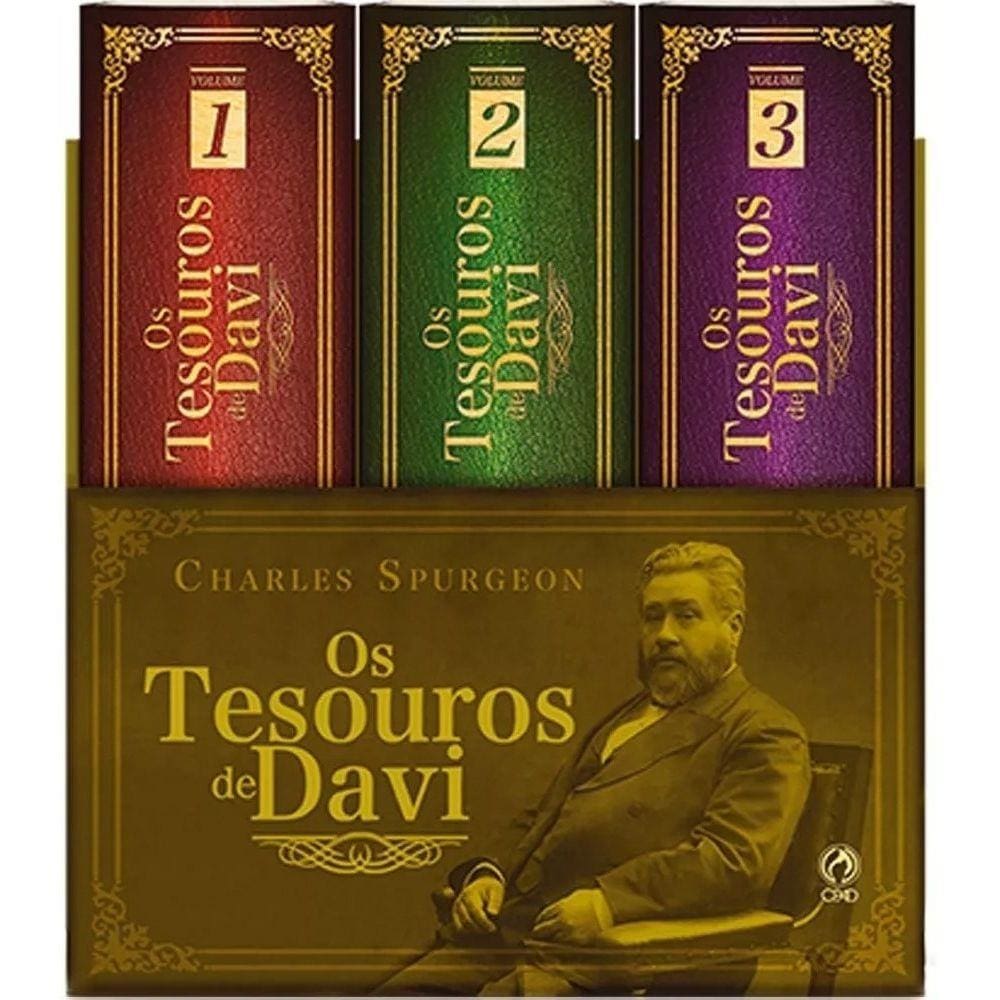 Tesouros De Davi 3 Volumes  Spurgeon
