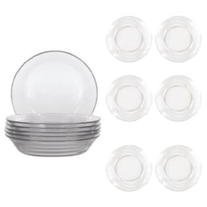 Prato Fundo Para Sopa Duralex Temperado 19,6cm Refeição 6Un