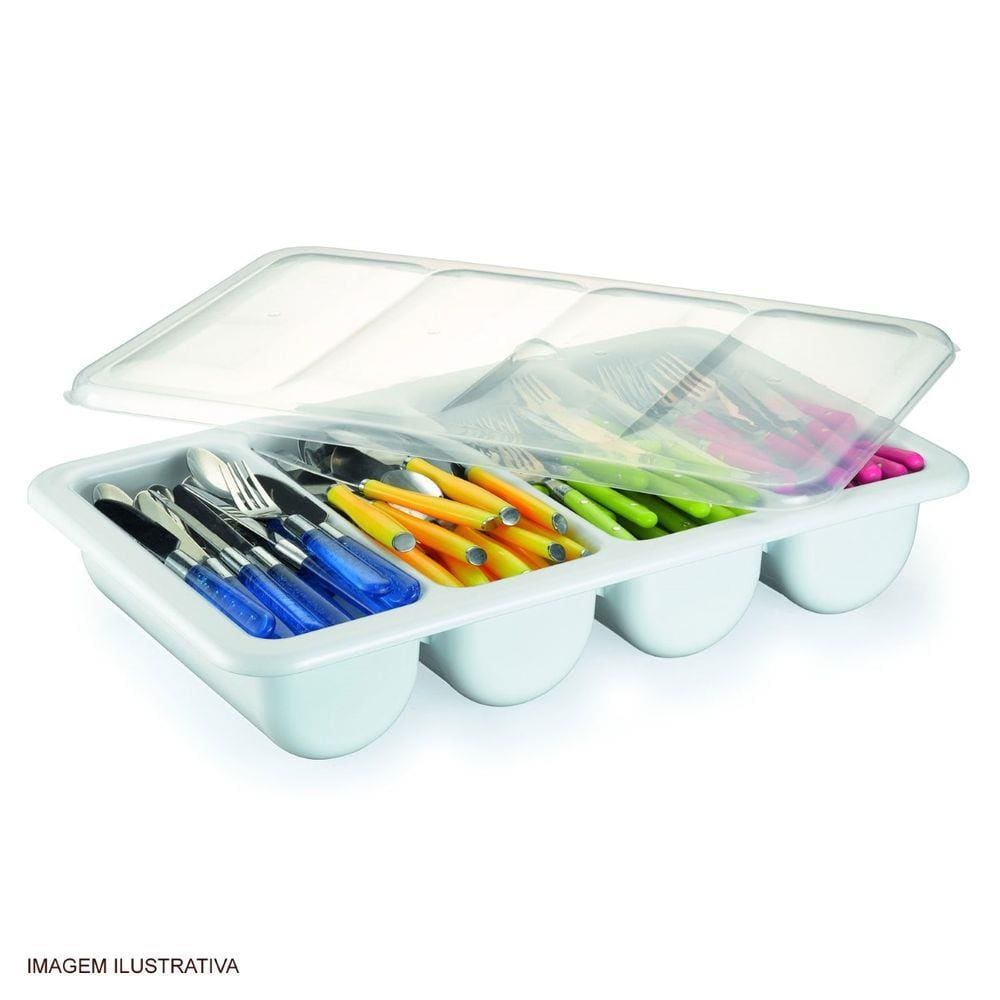 Organizador Multiuso Bioprátiko 32,9x54,1 cm com Tampa Pleion