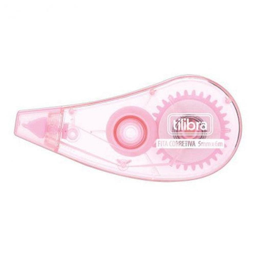 Corretivo Em Fita Rosa Claro 5Mm X 6M Tilibra