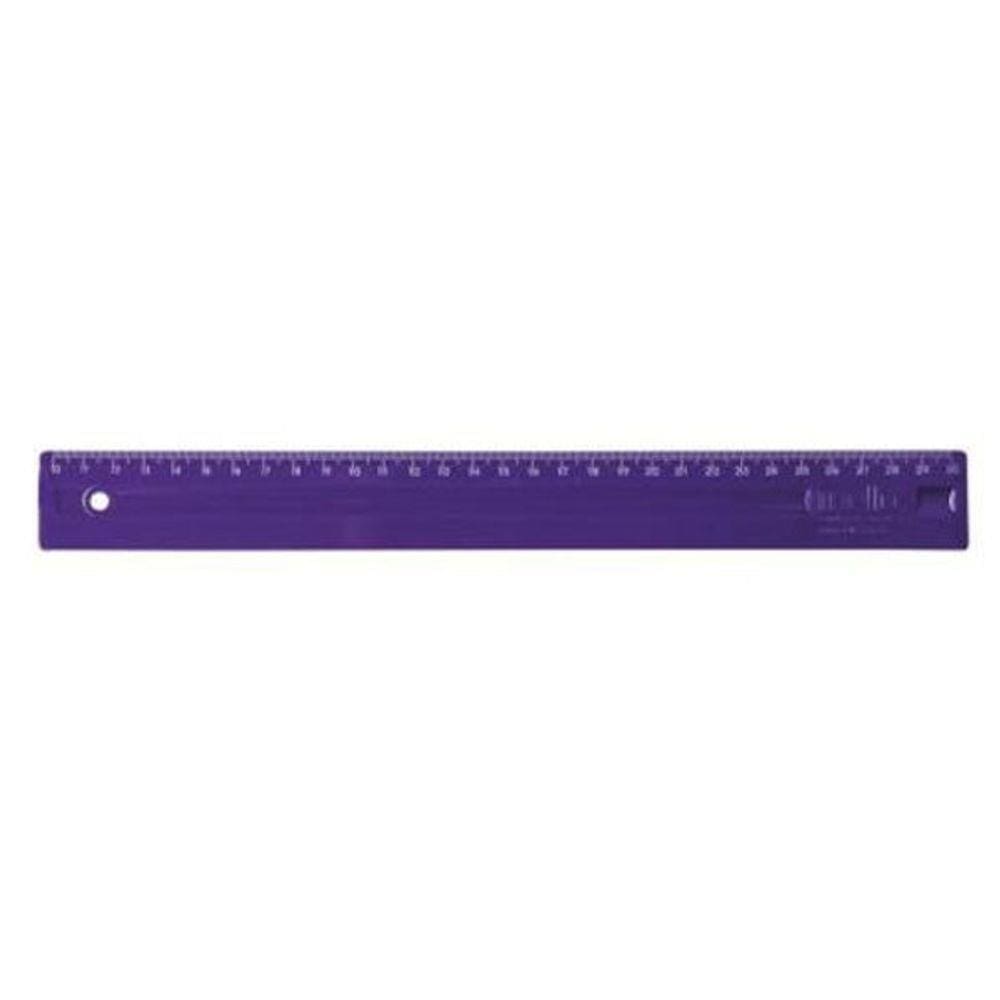 Régua Plástica 30Cm Roxa 3112.R Dello