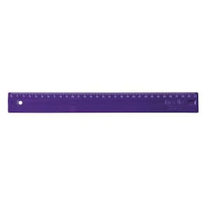 Régua Plástica 30Cm Roxa 3112.R Dello