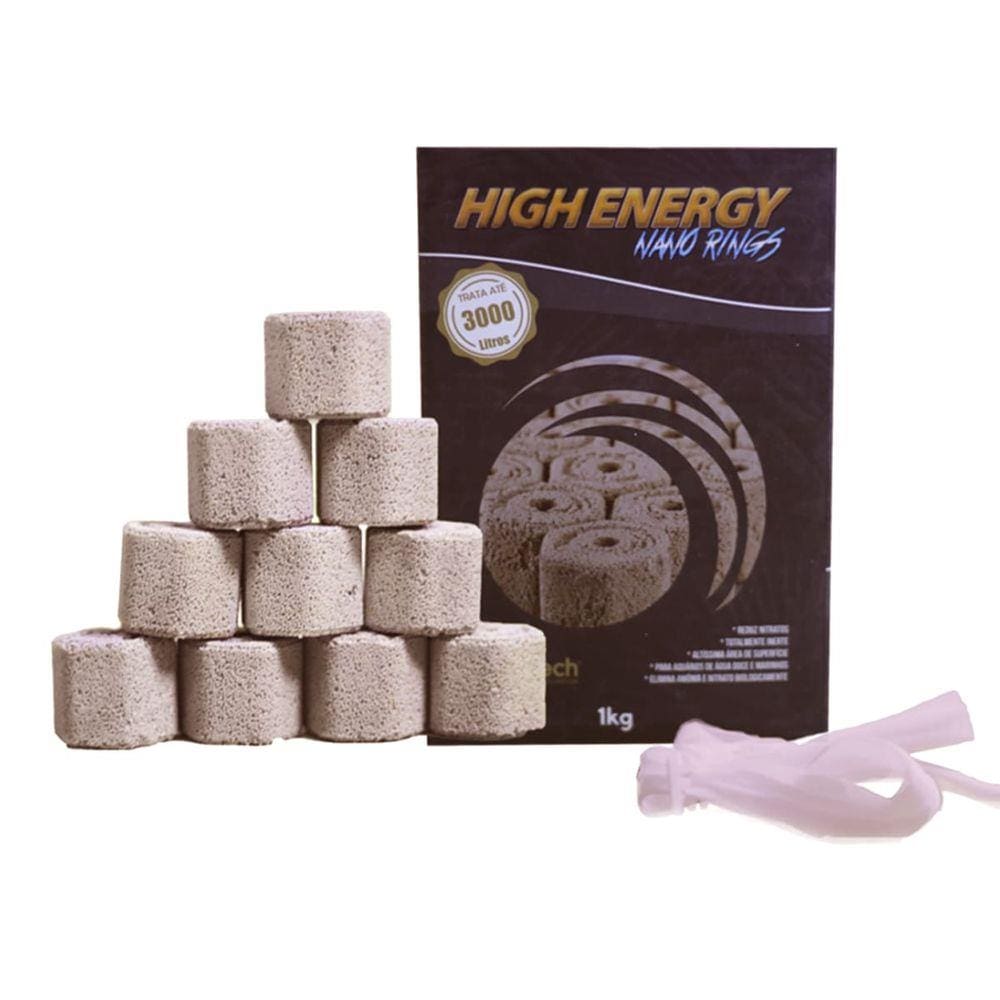 Mídia Nano Rings Ocean Tech High Energy 1kg Trata até 3000L