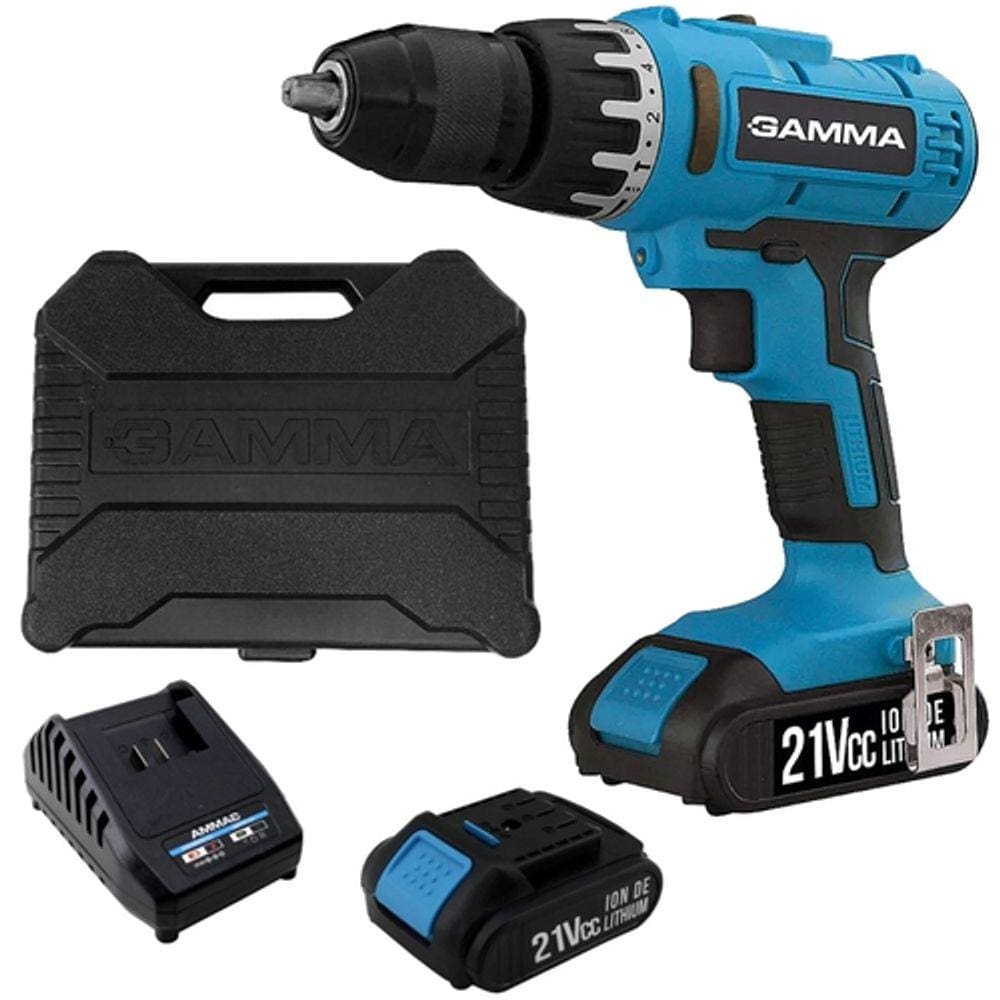 Furadeira Parafusadeira Impcto 1/2" 21,0v Bivolt Gamma - G12301