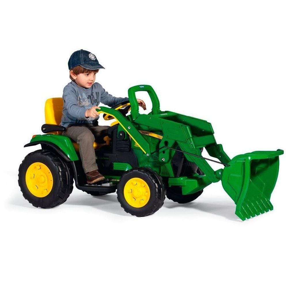 Mini Trator Elétrico John Deere Ground Loader 12V Peg-Pérego