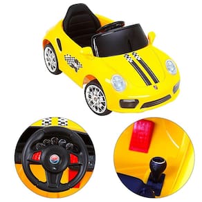 Carro Infantil Esporte Luxo Elétrico Amarelo Bang Toys