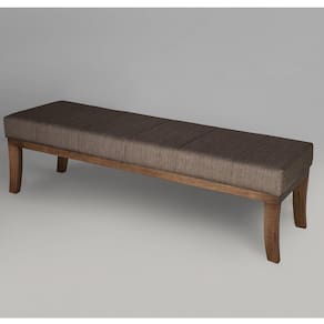 Puff para Quarto 140cm Lucia Sofani Marrom/Imbuia