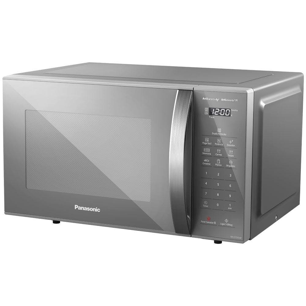 Micro Ondas Panasonic Nn-St55Lmrun 27L Prata 110V
