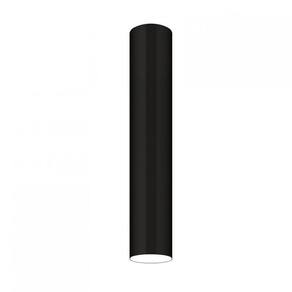 Plafon Viena Tubo 45cm Conti Iluminação Preto Micro