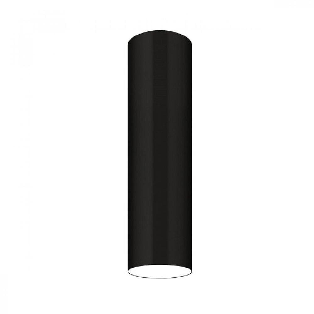 Plafon Viena Tubo 30cm Conti Iluminação Preto Micro
