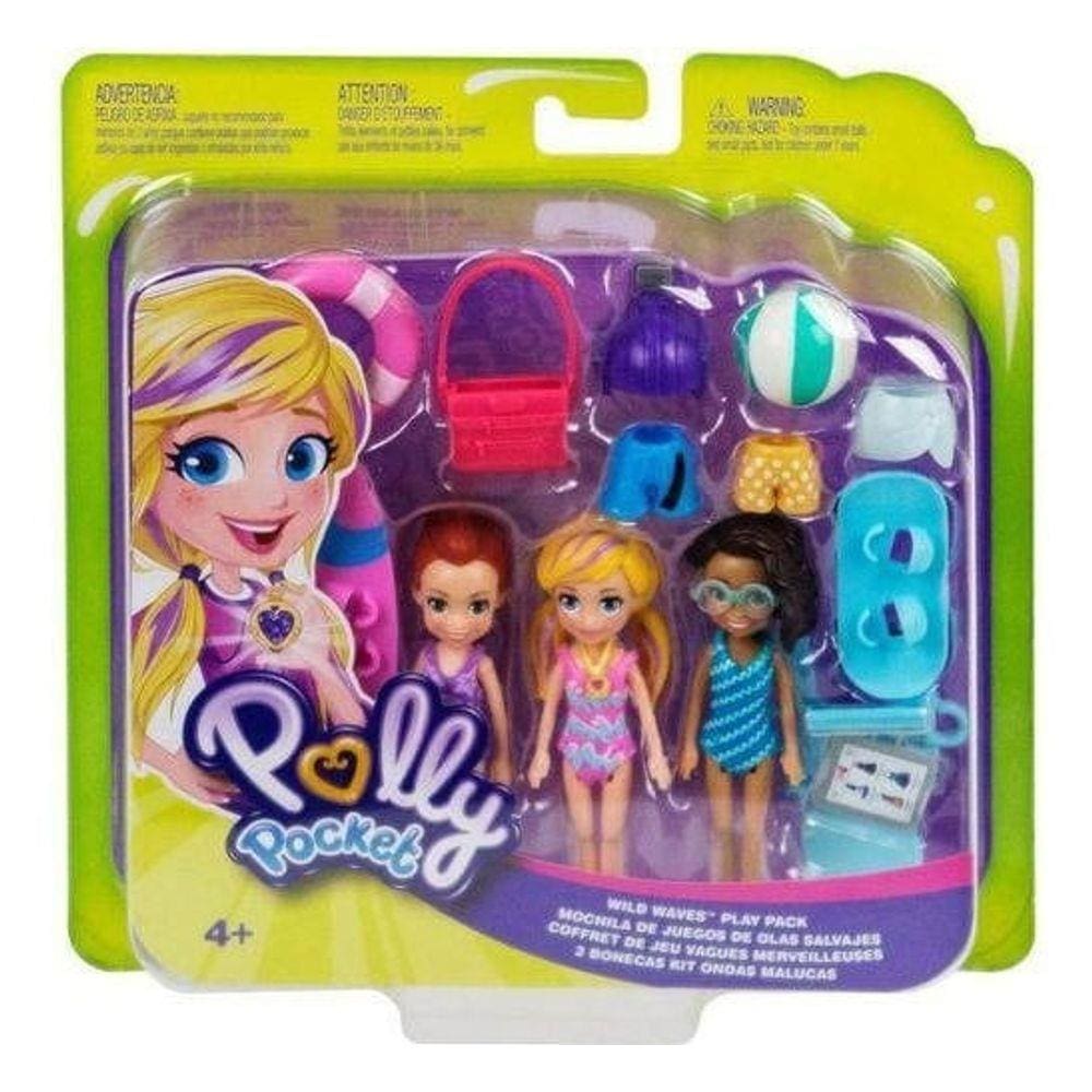 Boneca Polly Pocket Kit com 3 Bonecas Club House - GMF82 - Mattel