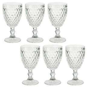 Jogo de Taças para Água Verre Incolor 6 Peças Mimo Style