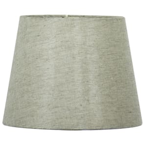 Cúpula de Abajur Tecido Cinza Escuro 20x16cm