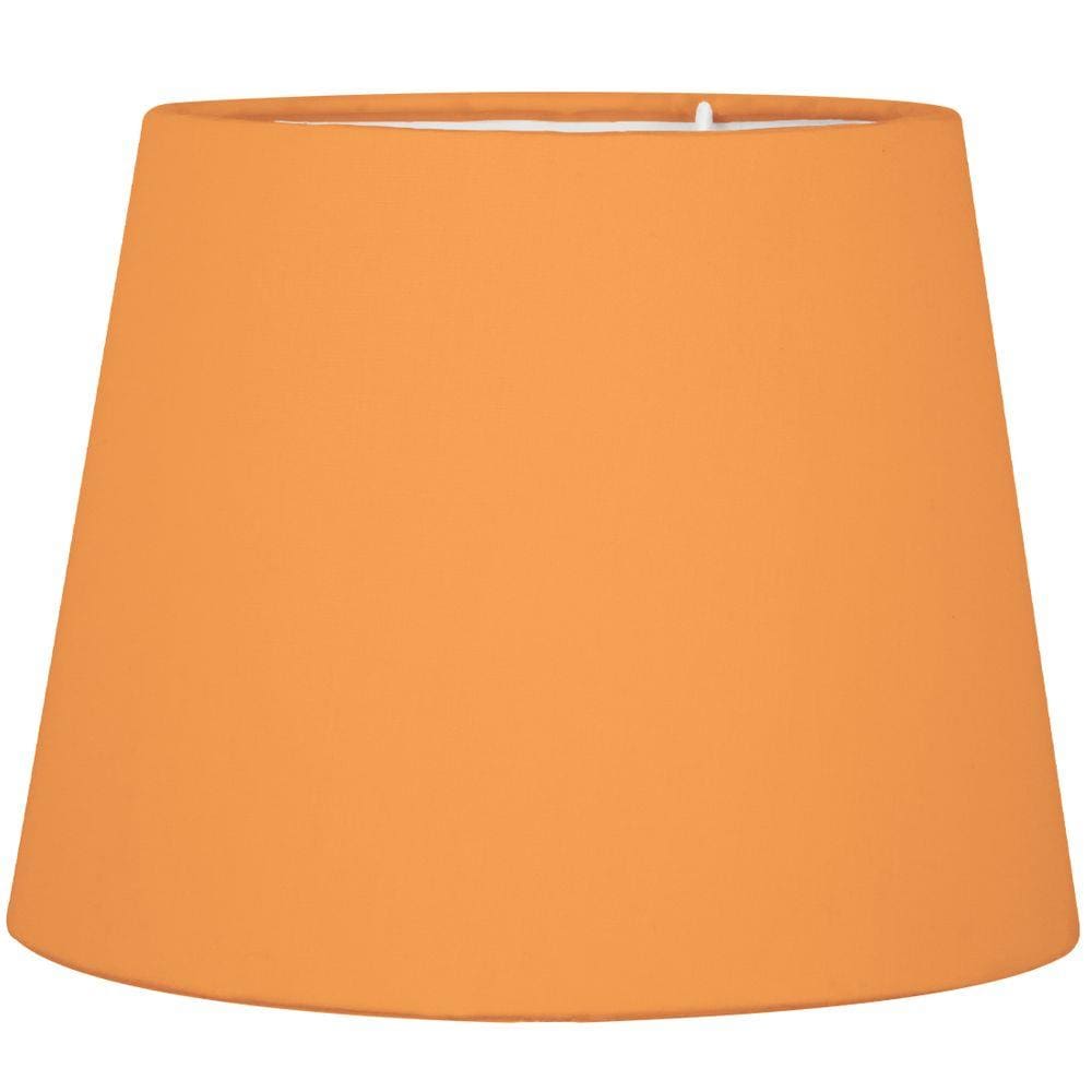 Cúpula de Abajur Tecido Laranja 20x16cm