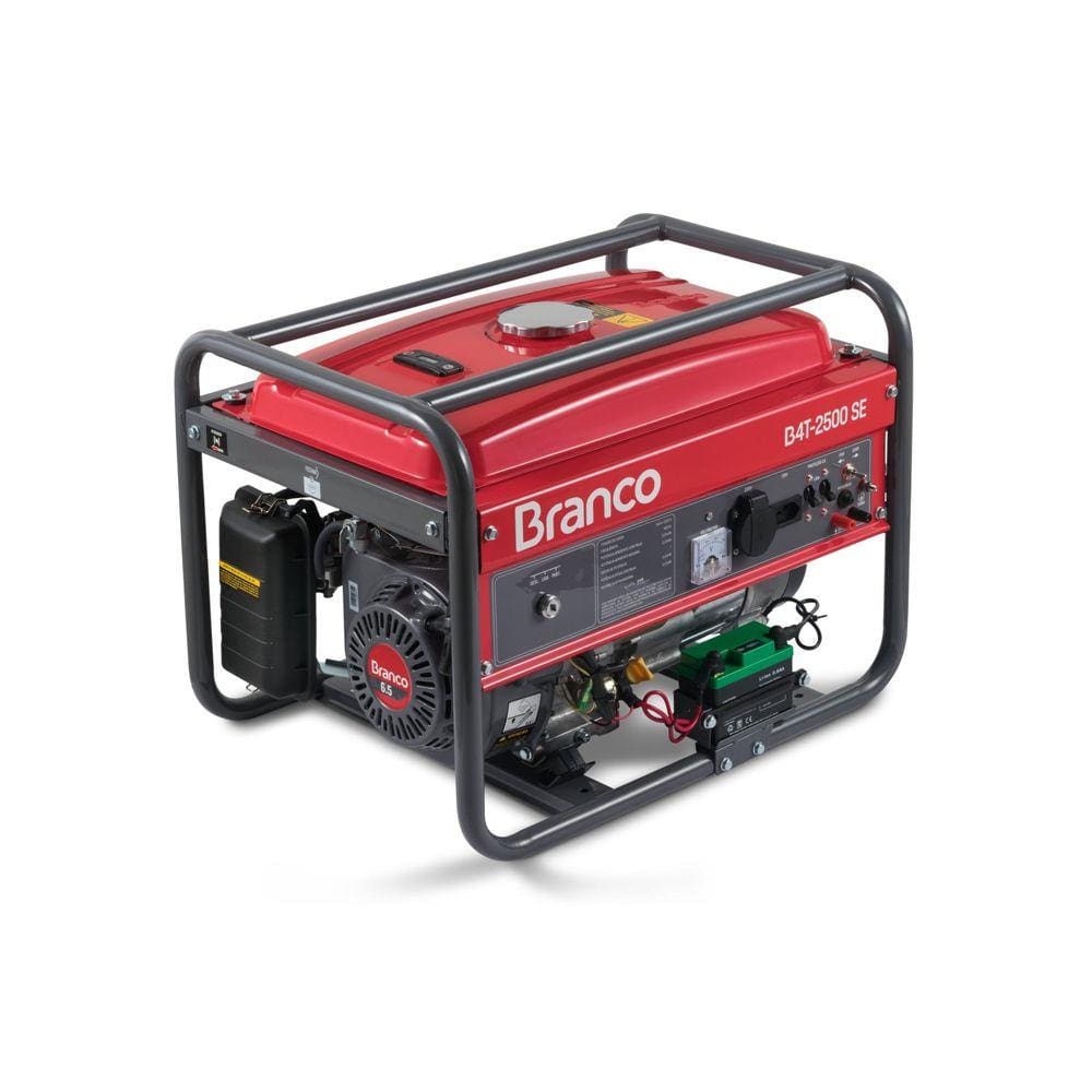 Gerador B4T 2500 S Partida Manual Chave Seletora Branco Vermelho