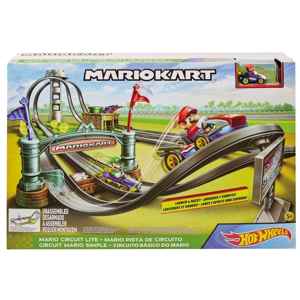 Hot Wheels - Pista de Percurso e Veiculo - Mario Kart - Circuito de Corridas MATTEL