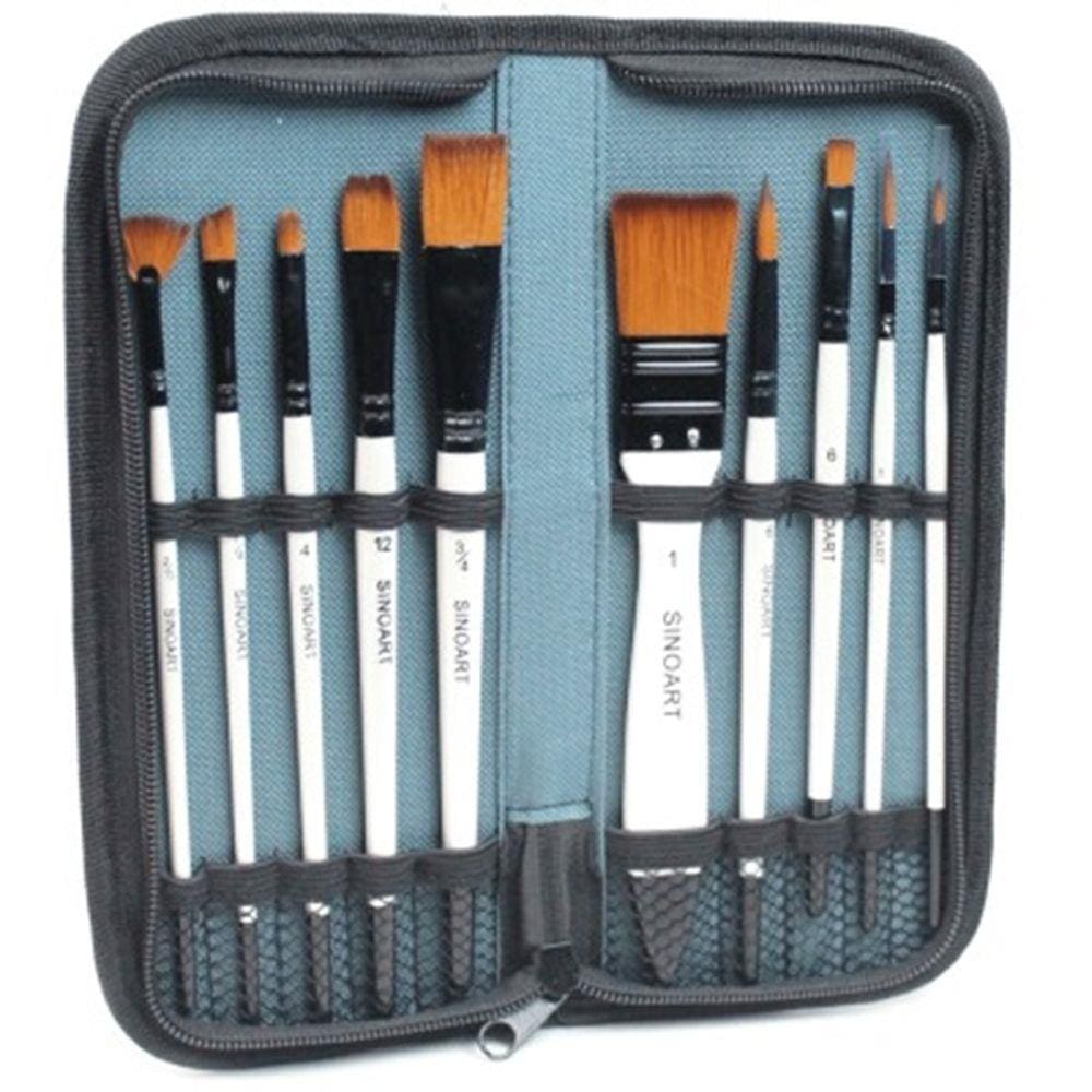 Kit de Pincéis Sinoart Hobby e Art 10 Pincéis