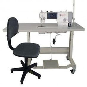 Reta Industrial Singer 114G-20CF+ Cadeira de Costureira-