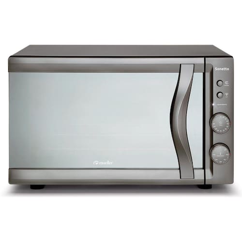 imagem-Forno Elétrico de Bancada Mueller Sonetto Vidro Espelhado 44 Litros - 110V