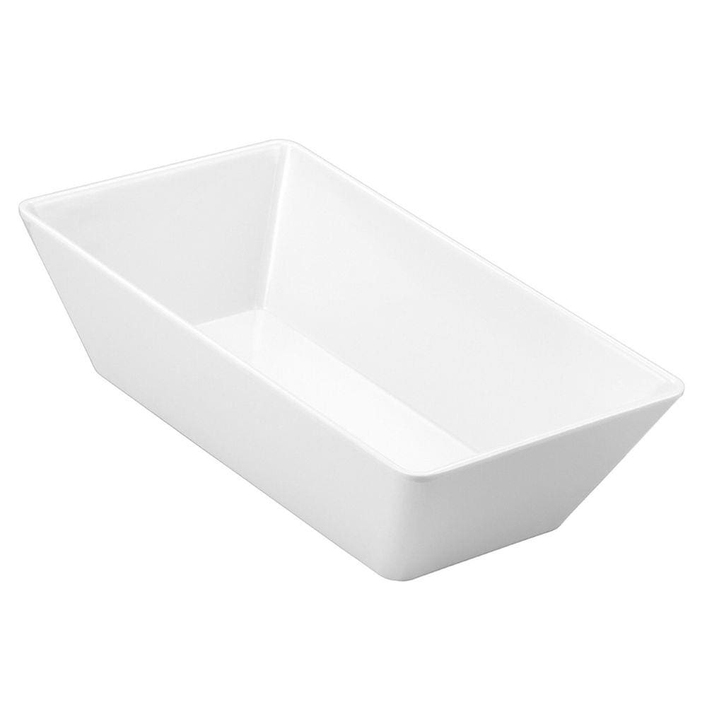 Travessa Buffet Melamina Branca 25x15 cm Gourmet Mix