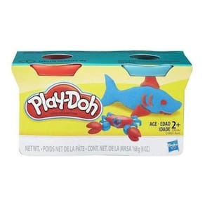 Massinha Play-Doh - Conjunto com 2 Cores - Vermelho e Azul Claro HASBRO
