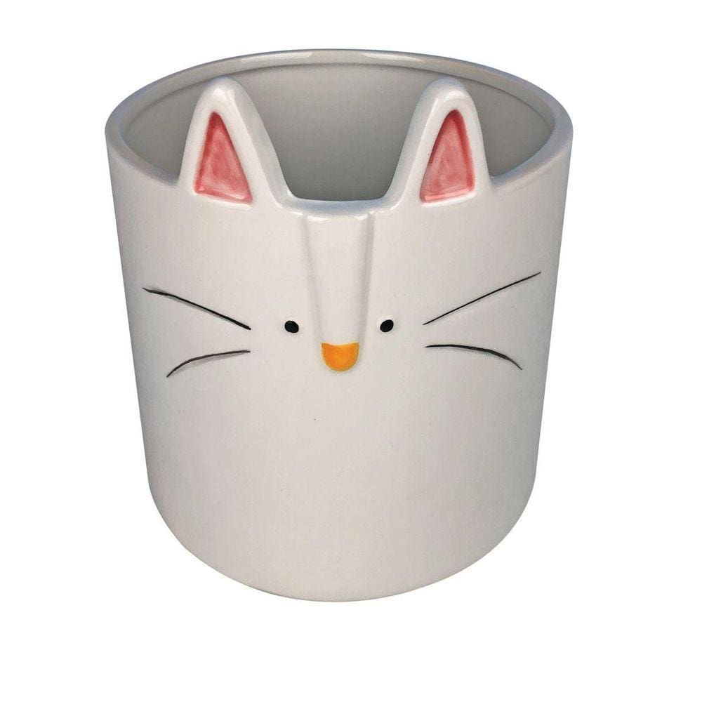Vaso De Cerâmica Coelho 16Cm