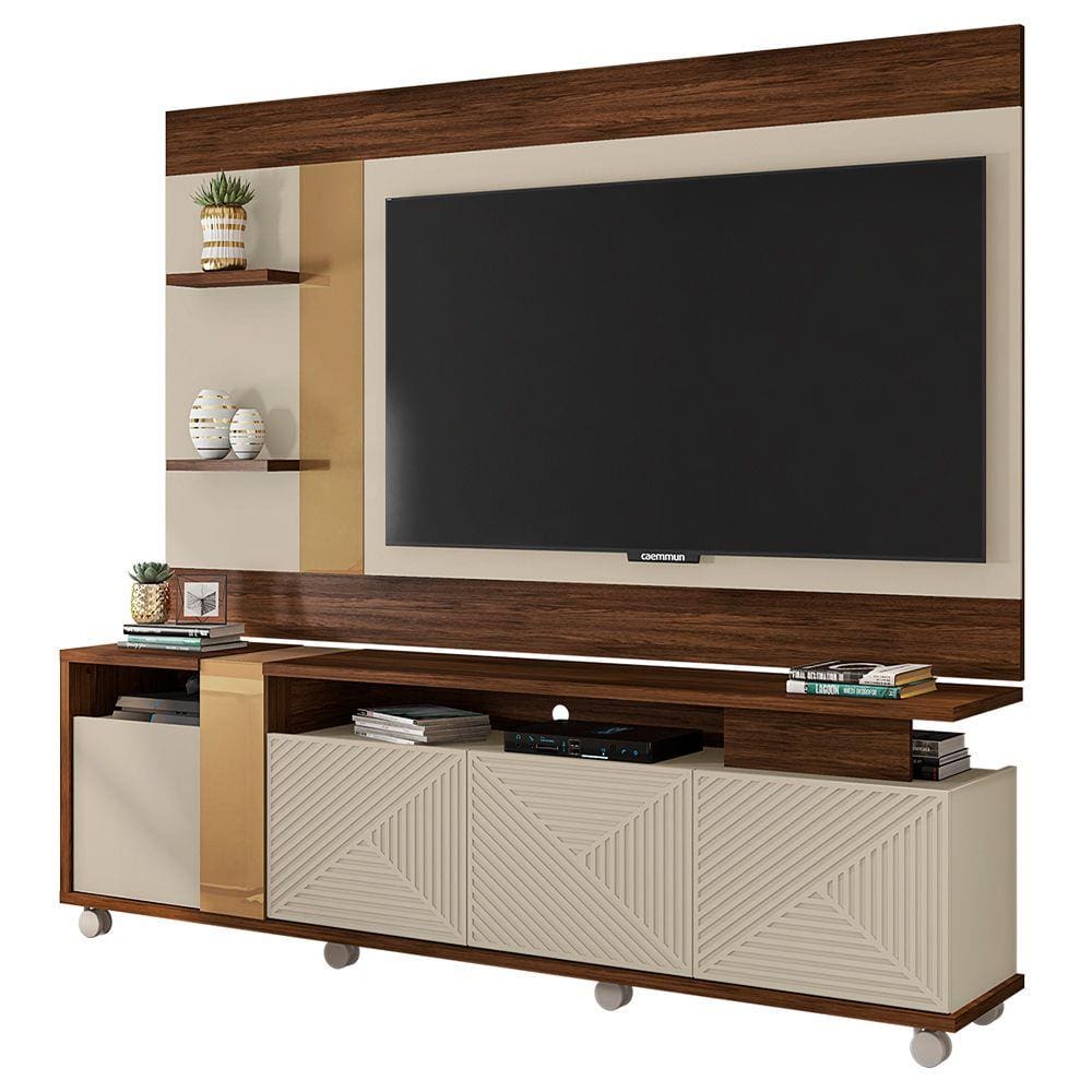 Rack Com Painel Para TV até 65 Polegadas Columbus Caemmun