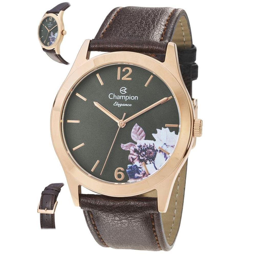Relógio Champion Feminino Ref: Cn20748c Casual Rosé