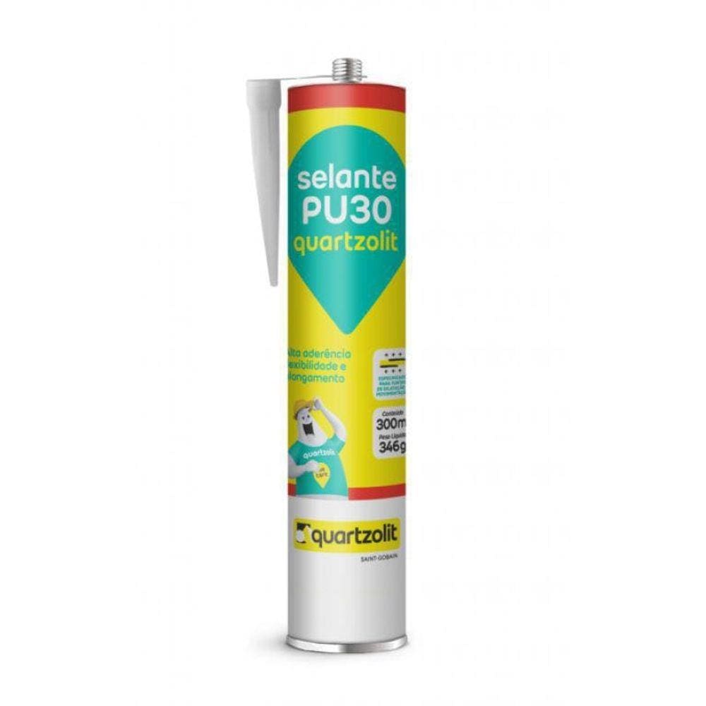 Adesivo Selante Pu30 Cinza 300Ml Quartzolit