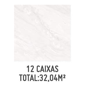 Kit 12 Caixas de Porcelanato REF P62/4061 61,8x61,8cm com 2,67m²